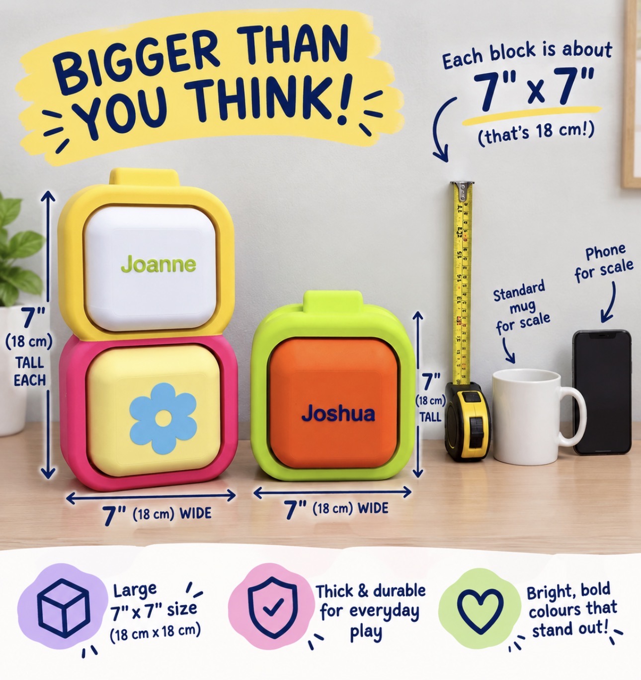 Personalised Giant Clicker Block